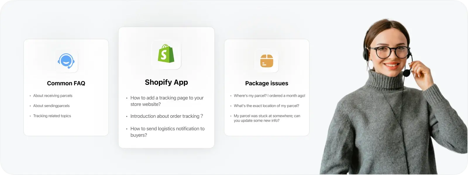 17TRACK shopify landing page